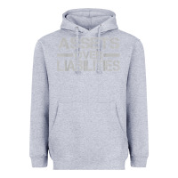 Heather Grey assets over liabilities mens t shirt Heavyweight Hoodie - linhVisuals