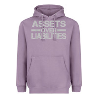 Lavender assets over liabilities mens t shirt Heavyweight Hoodie - linhVisuals