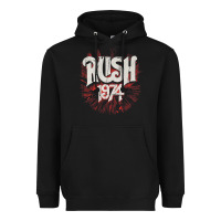 Black Rush 1974 Heavyweight Hoodie - linhVisuals