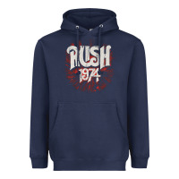 Navy Rush 1974 Heavyweight Hoodie - linhVisuals