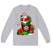 Moon Dust Christmas Santa Claus Coffee Cup Long Sleeve Tee - FaDigitalArtStudio