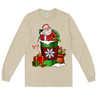 Mushroom Christmas Santa Claus Coffee Cup Long Sleeve Tee - FaDigitalArtStudio