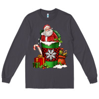 Smoke Christmas Santa Claus Coffee Cup Long Sleeve Tee - FaDigitalArtStudio