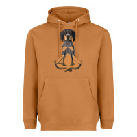 Meerkat yoga fitness bluetick coonhound dog 363 bodybuilding Heavyweight Hoodie - linhVisuals