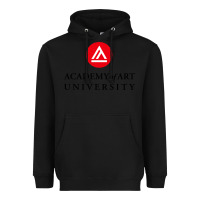 Black academy of art, college design Heavyweight Hoodie - linhVisuals