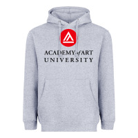 Heather Grey academy of art, college design Heavyweight Hoodie - linhVisuals