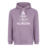 Lavender keep calm and klingon Heavyweight Hoodie - linhVisuals