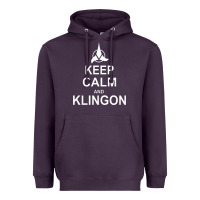 Keep Calm And Klingon Heavyweight Hoodie | Teevron