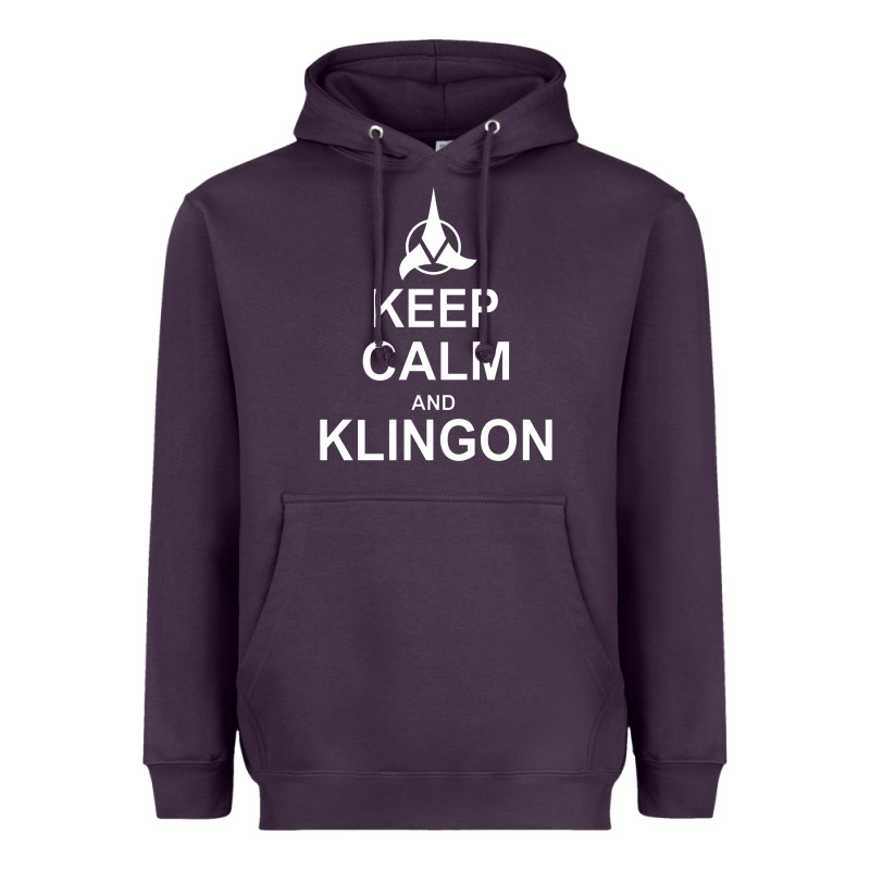 Keep Calm And Klingon Heavyweight Hoodie by linhVisuals | Teevron