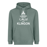Sage keep calm and klingon Heavyweight Hoodie - linhVisuals