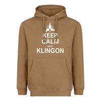 Toasted Coconut keep calm and klingon Heavyweight Hoodie - linhVisuals
