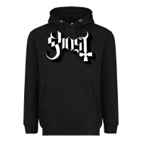 Black ghost Heavyweight Hoodie - linhVisuals