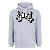 Heather Grey ghost Heavyweight Hoodie - linhVisuals
