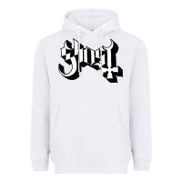 White ghost Heavyweight Hoodie - linhVisuals