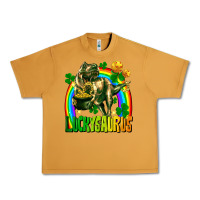 Peanut Butter luckysaurus St. Patricks Day Urban Heavy Tee - FaDigitalArtStudio