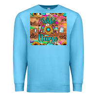 Ocean Blue wife mom nurse Premium Sweatshirt - JahusDesignShop