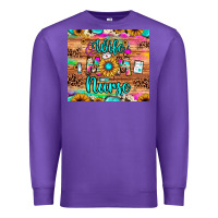 Purple wife mom nurse Premium Sweatshirt - JahusDesignShop