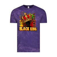 Cloud Purple Future black king Vintage Tee - FaDigitalArtStudio