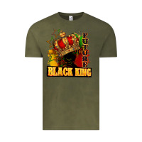 Vintage Olive Future black king Vintage Tee - FaDigitalArtStudio