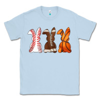 Dusty Blue western easter support bunny Classic Tee - Artiststas