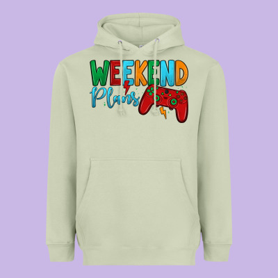 Weekend Plans Heavyweight Hoodie Designed By Jahusdesignshop
