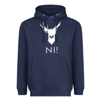 Navy knights who say ni Heavyweight Hoodie - linhVisuals