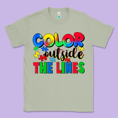 Color Outside The Lines Classic Tee Designed By Cowgirlartshop