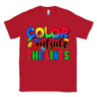 Red Color outside the lines Classic Tee - CowGirlArtShop