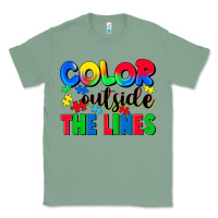 Sage Color outside the lines Classic Tee - CowGirlArtShop