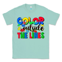 Seafoam Color outside the lines Classic Tee - CowGirlArtShop