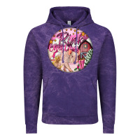 Cloud Purple pink christmas pig Vintage Hoodie - FaDigitalArtStudio