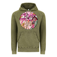 Pink Christmas Pig Vintage Hoodie | Teevron