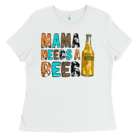 White Mama Needs a Beer Ladies Tee - CowCowDesign