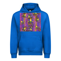 Cobalt mardi gras fleur de lis Urban Hoodie - RanaPortraitStore