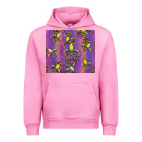Fuchsia Pink mardi gras fleur de lis Urban Hoodie - RanaPortraitStore