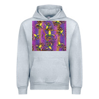 Heather Grey mardi gras fleur de lis Urban Hoodie - RanaPortraitStore