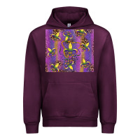 Mauve Wine mardi gras fleur de lis Urban Hoodie - RanaPortraitStore