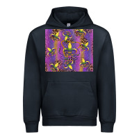 Navy mardi gras fleur de lis Urban Hoodie - RanaPortraitStore