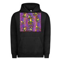 Pigment Black mardi gras fleur de lis Urban Hoodie - RanaPortraitStore