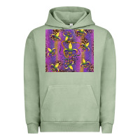 Pigment Oil Green mardi gras fleur de lis Urban Hoodie - RanaPortraitStore