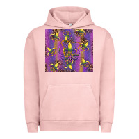 Pigment Salmon mardi gras fleur de lis Urban Hoodie - RanaPortraitStore