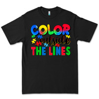 Black Color outside the lines Premium Tee - CowGirlArtShop