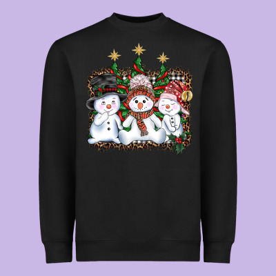 Christmas Snowman Heavyweight Sweatshirt Designed By Adodesignshop