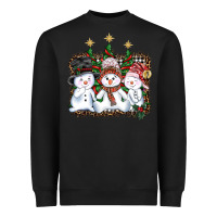 Black christmas snowman Heavyweight Sweatshirt - AdoDesignShop