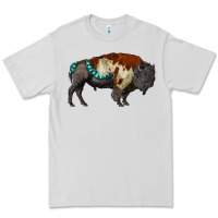 Dove Grey gemstone bison Premium Tee - RanaPortraitStore