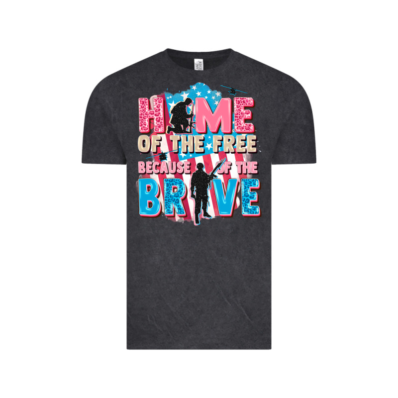 Home Of The Free Because Of The Brave Vintage Tee by FaDigitalArtStudio | Teevron