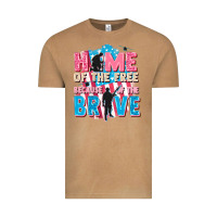 Vintage Camel Home of the free because of the brave Vintage Tee - FaDigitalArtStudio