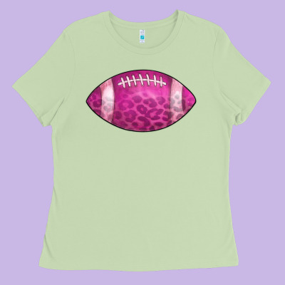 American Football Pink Ladies Tee Designed By Cowcowdesign