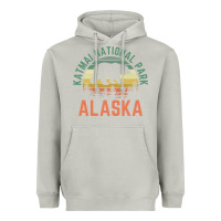 Moon Dust katmai national park alaska bear hiking travel nature retro pullover h Heavyweight Hoodie - linhVisuals
