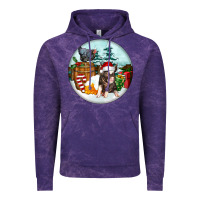 Cloud Purple Christmas Pig With Chicken Vintage Hoodie - FaDigitalArtStudio